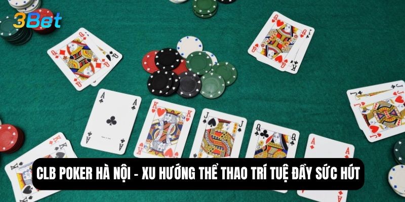 3BET CLB poker Hà Nội - Xu hướng thể thao trí tuệ đầy sức hút